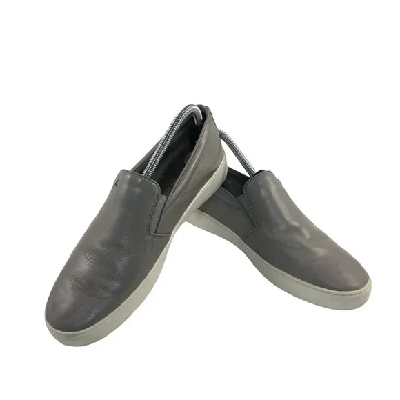 MICHAEL KORS‎ BLACK LEATHER SLIP ONS MENS SIZE 10 Michael Kors | Shoes | Michael Kors Keaton Grey Slipon  main image 3